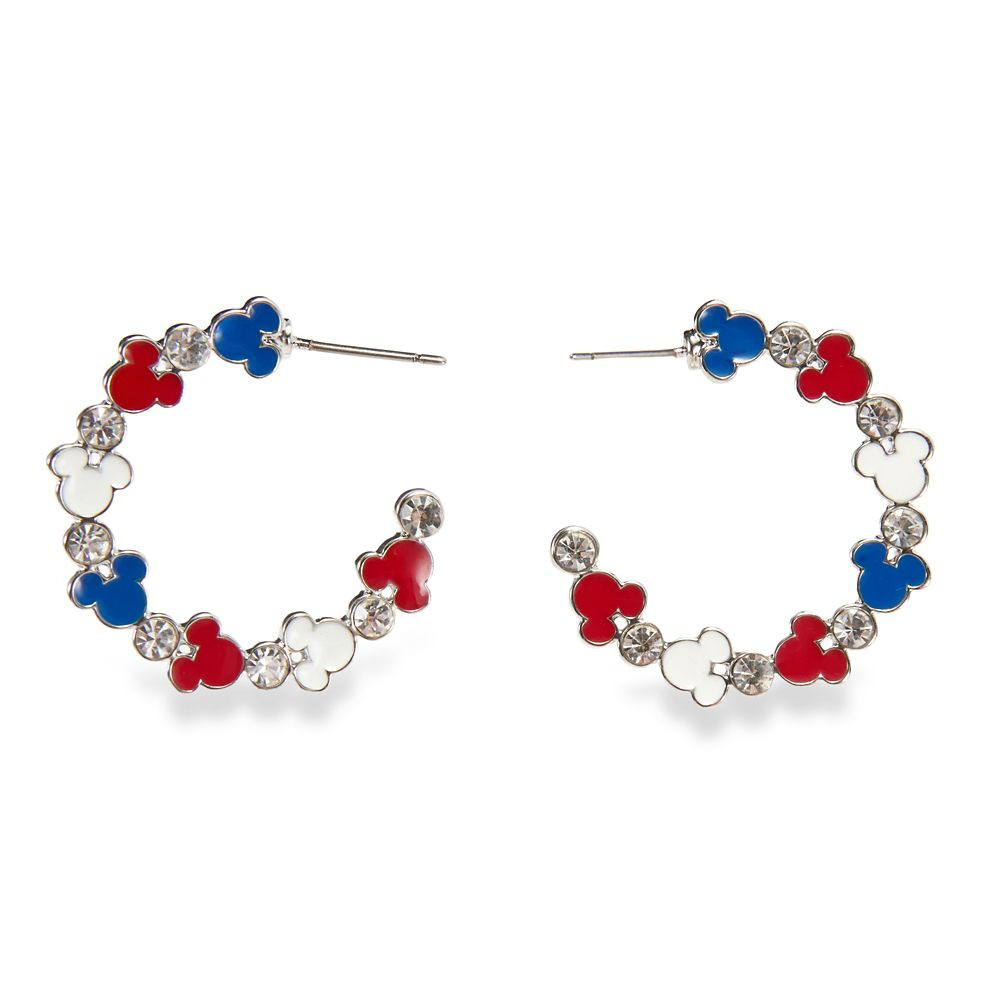 Mickey Mouse Icon Half Hoop Earrings | Disney Store