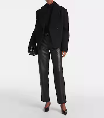 Cropped wool-blend peacoat | Mytheresa (US/CA)