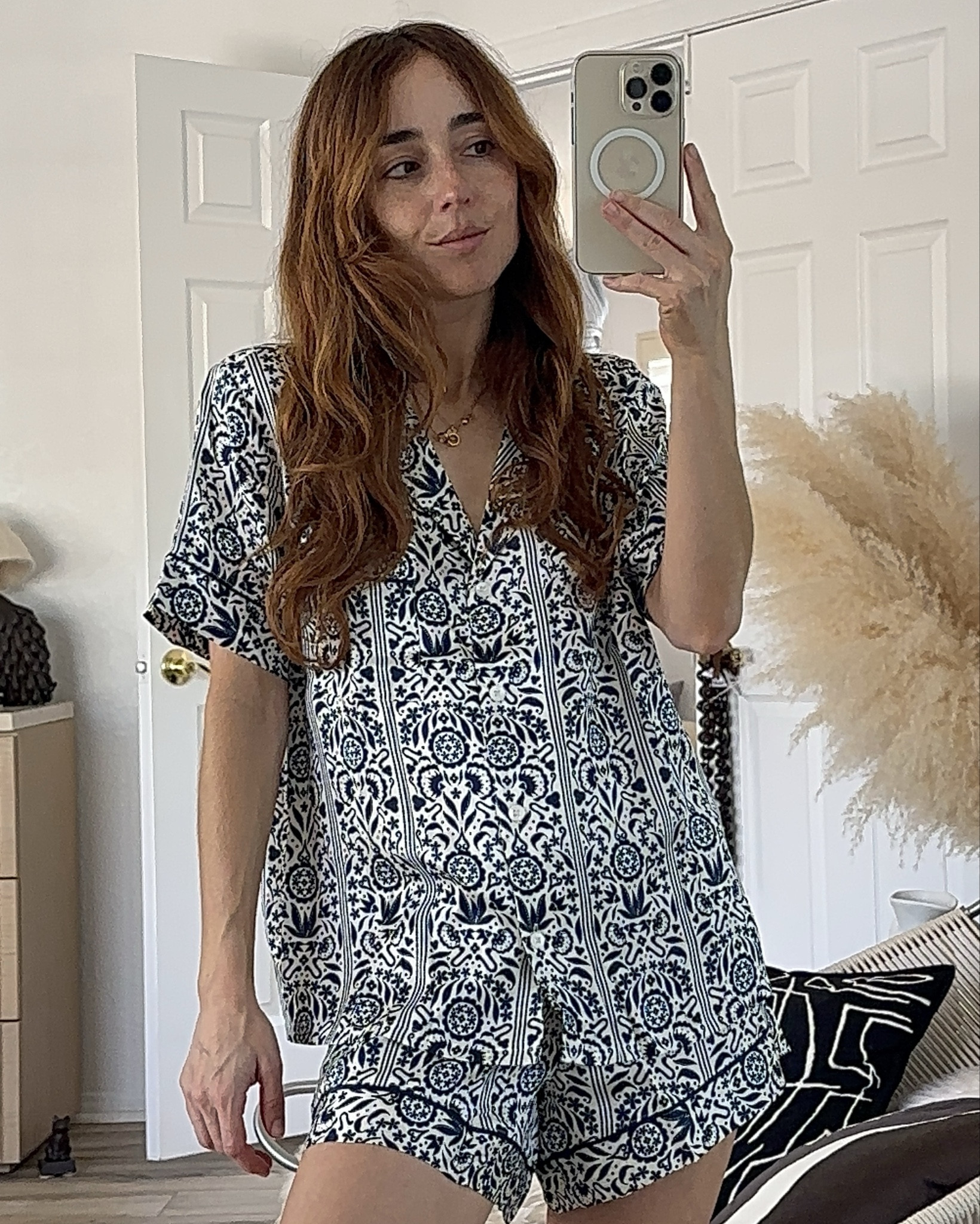 Chic short pj sets for the summer. Starting with this Eberjay silk pj set that is as comfortable as it is elegant. The weight of the silk is cool against the skin and flows with you as you move. Fit is regular fit. Wearing a size XS, normal size is XS. 

Linked exact pjs plus, some under $25 options, too!

pajamas | summer pajamas | matching set | silk set | loungewear | summer style | casual outfit | elevated casual style

#LTKStyleTip #LTKFindsUnder50 #LTKSaleAlert