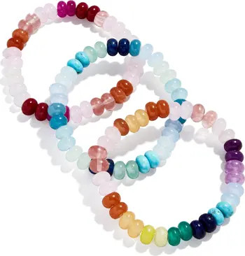 Set of 3 Semiprecious Beaded Bracelets | Nordstrom