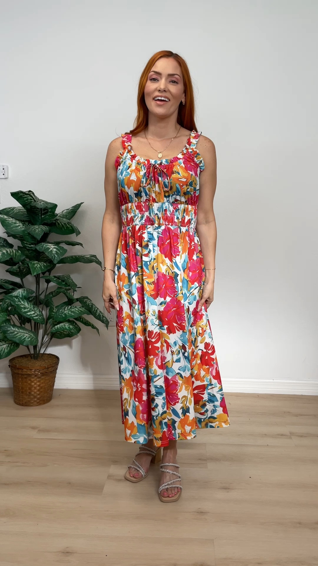 Red Floral ruffle sleeveless spring dress

#LTKPetite #LTKFindsUnder50 #LTKStyleTip