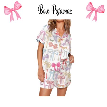 Bow print pajamas

#LTKfindsunder50
