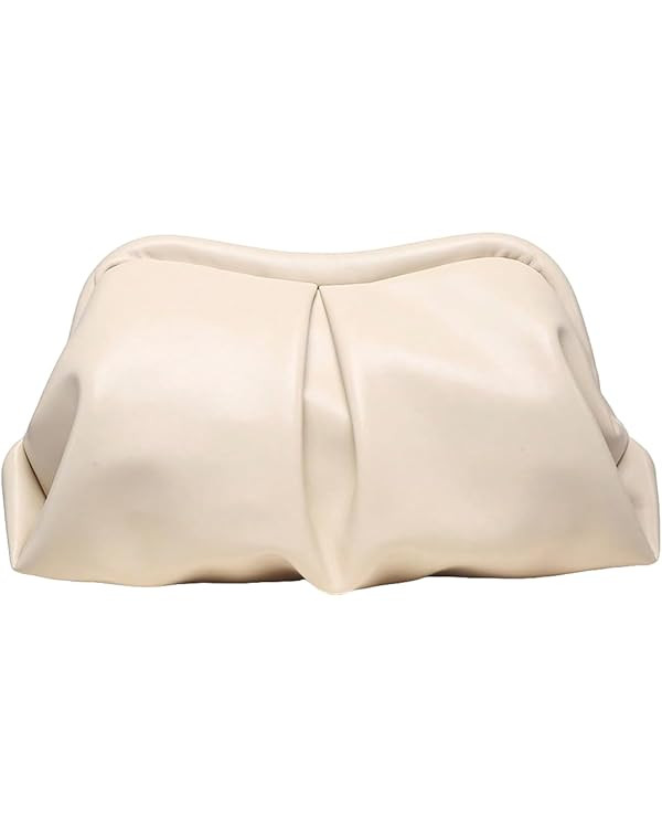Verdusa Women's PU Leather Clutch Handbags Ruched Bag Purse | Amazon (US)
