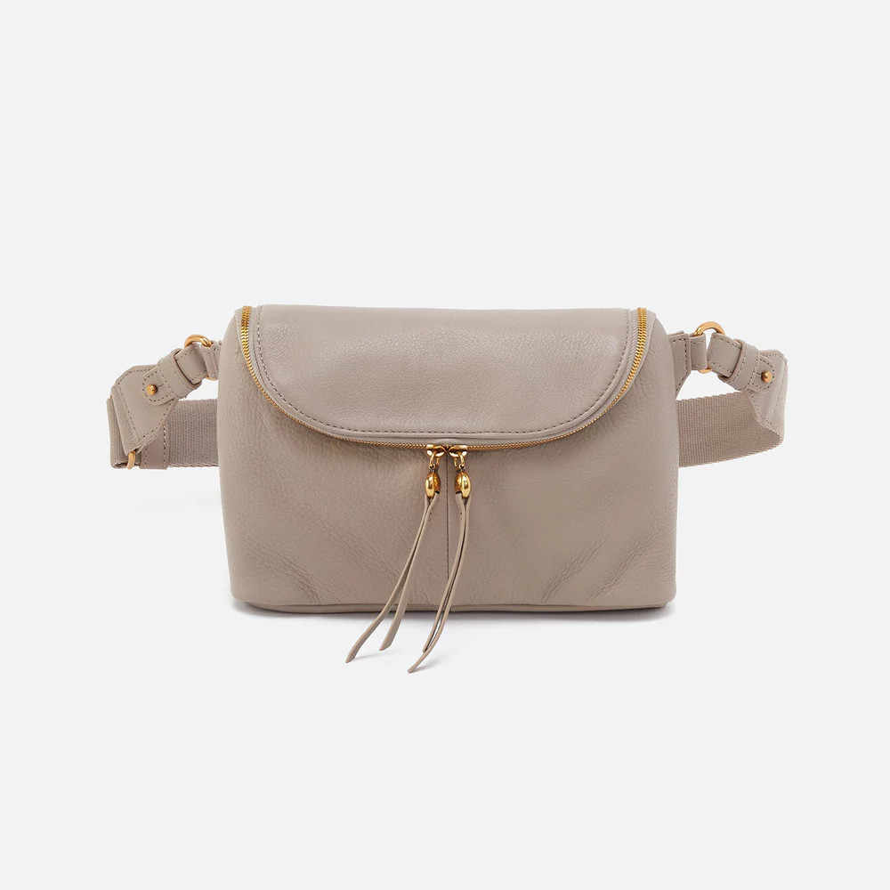 Fern Large Belt Bag In Pebbled Leather - Taupe | HOBO Bags