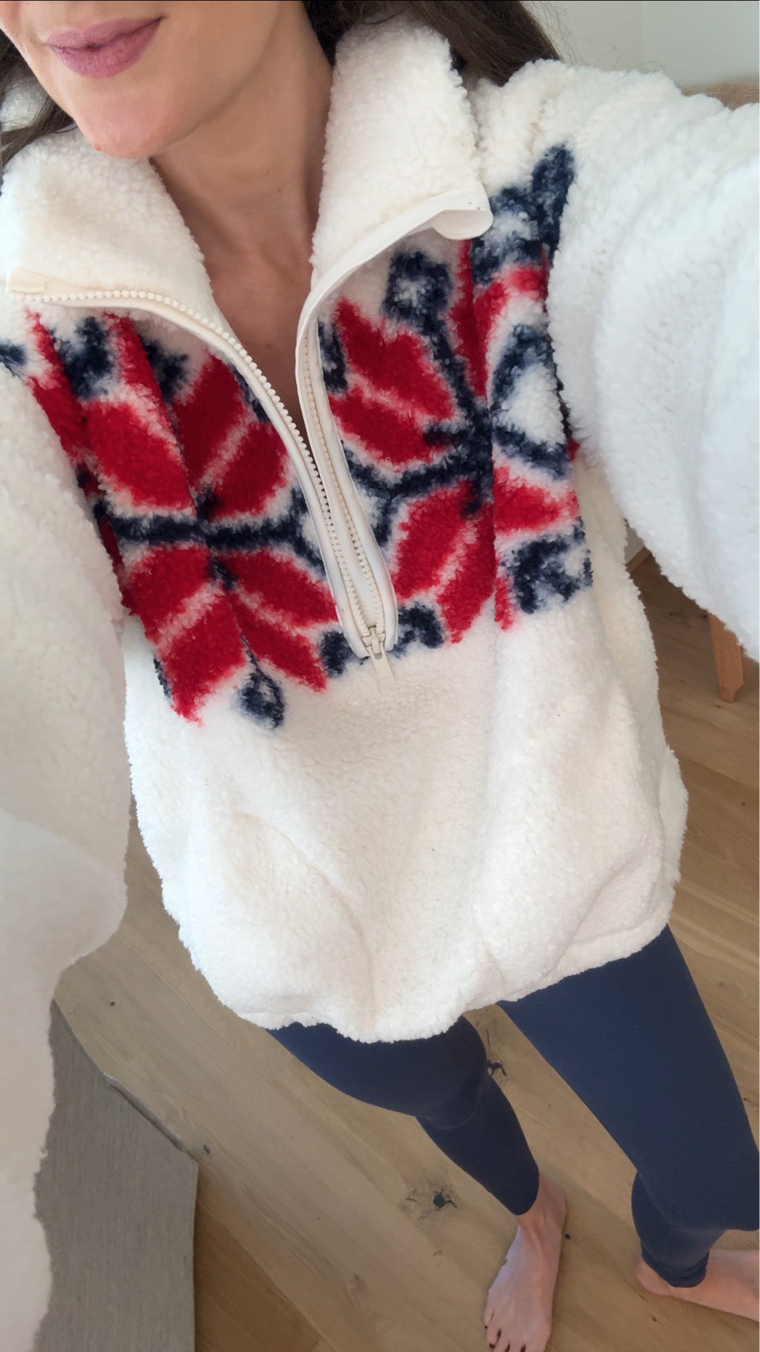 Affordable high pile fleece, perfect for Christmas! I sized up one size to a small for a little bit more of an oversized fit. ❤️ ON SALE for $24 right now!!

#fleece #loungewear #christmasoutfit #targetfinds 

#LTKFindsUnder50 #LTKSaleAlert #LTKHoliday