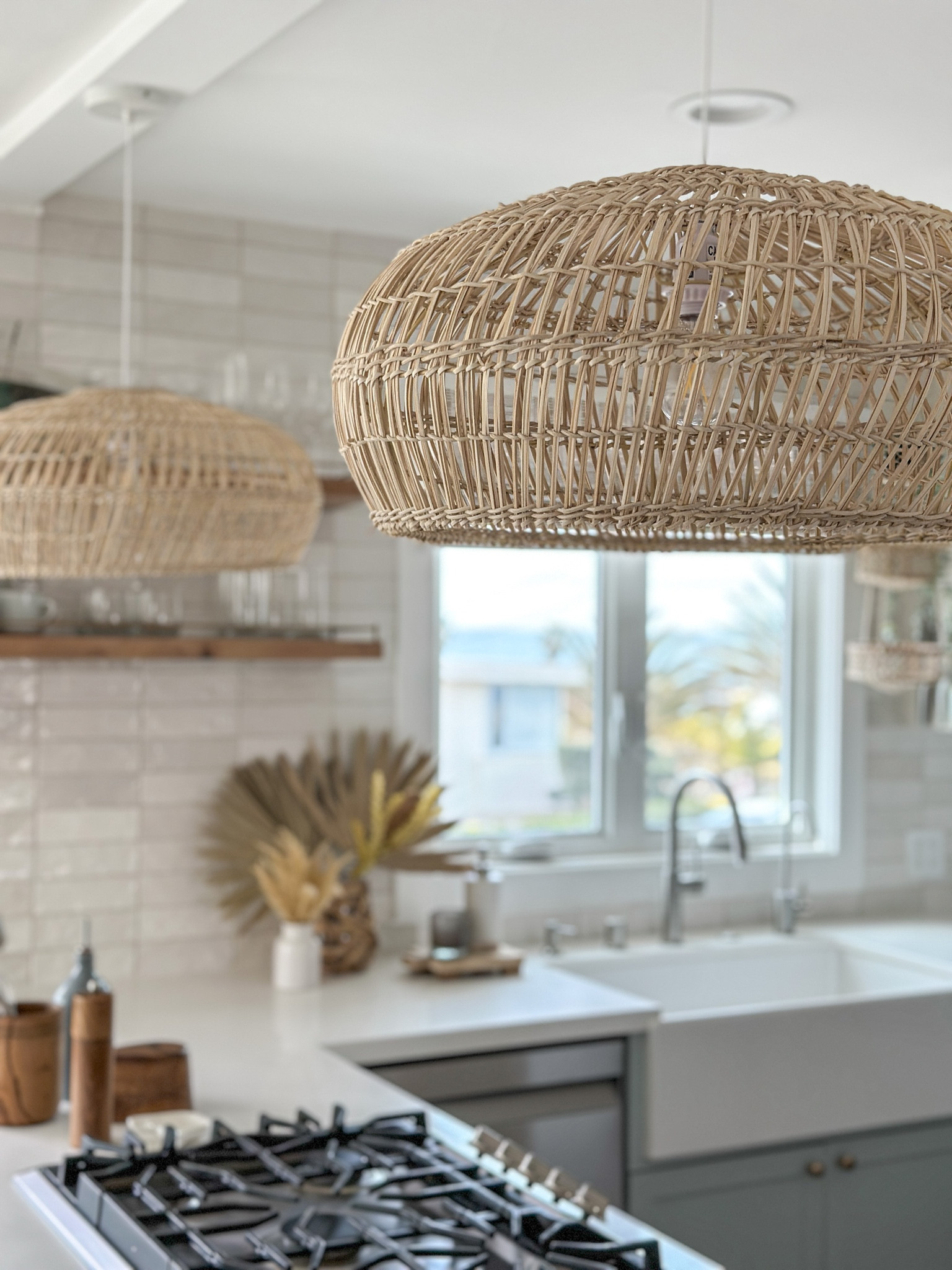 These bamboo pendant shades are large and in charge and make this whole kitchen pop. On sale now!

#LTKSale #LTKFind #LTKhome