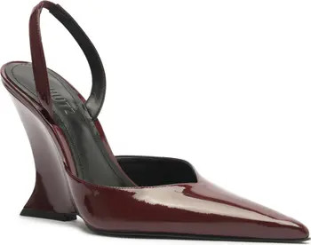 Schutz Siena Slingback Pointed Toe Wedge Pump (Women) | Nordstrom | Nordstrom