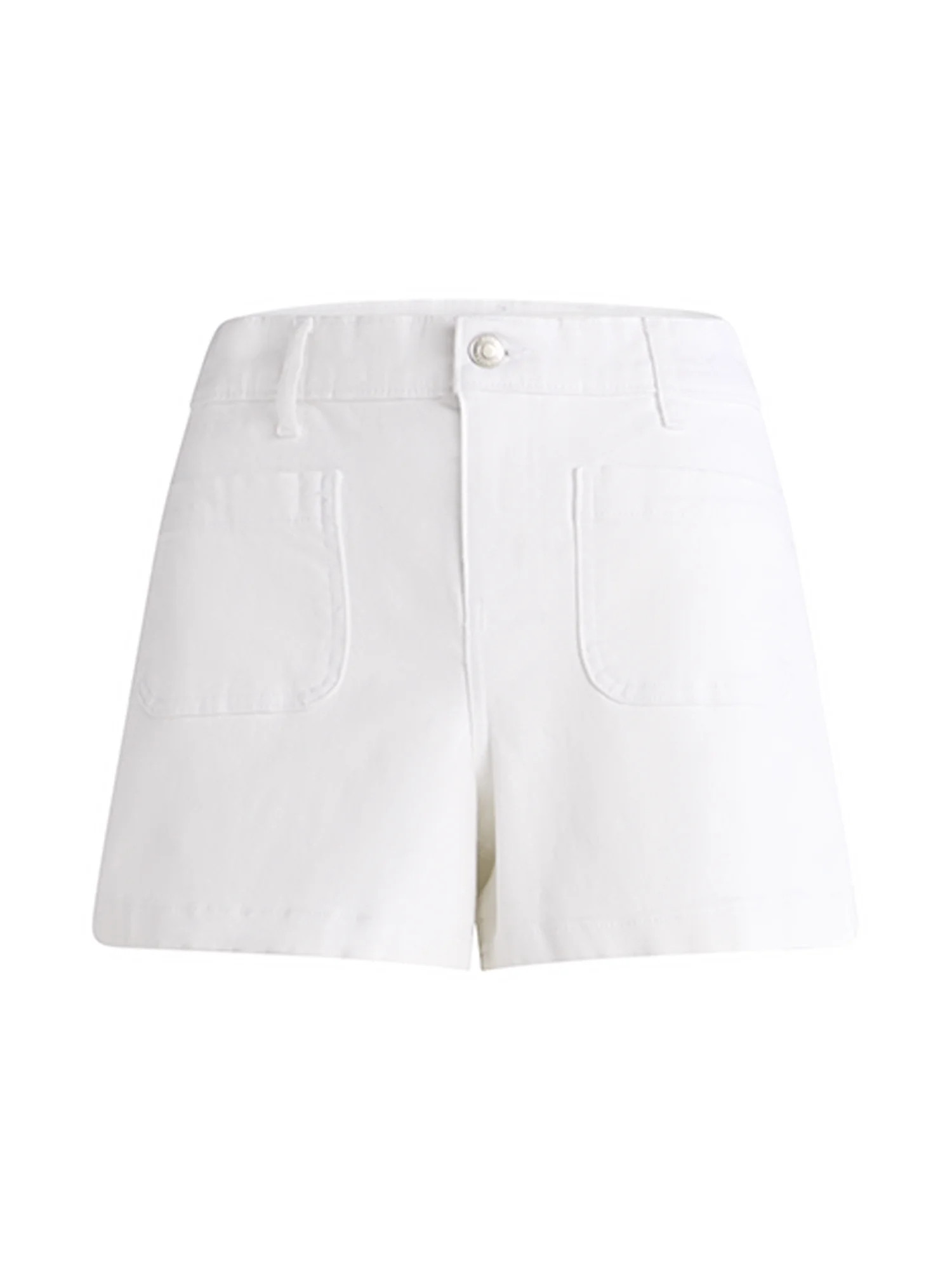 Free Assembly Women's Patch Pocket Denim Shorts, 4" Inseam, Sizes 0-16 | Walmart (US)