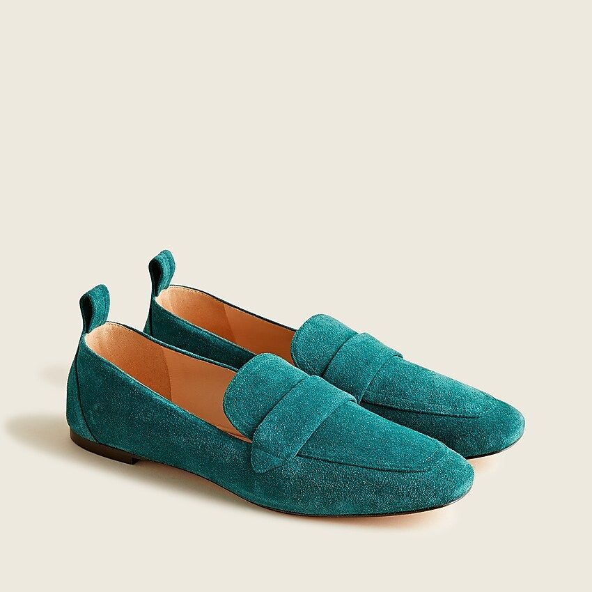 Marie tab loafers in suede | J.Crew US