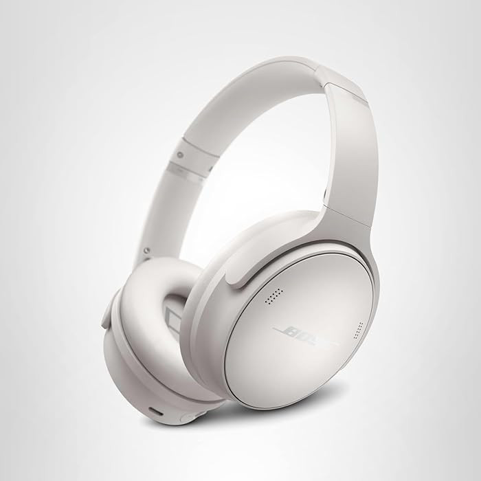 Bose QuietComfort Bluetooth Headphones Over Ear, White Smoke | Amazon (US)