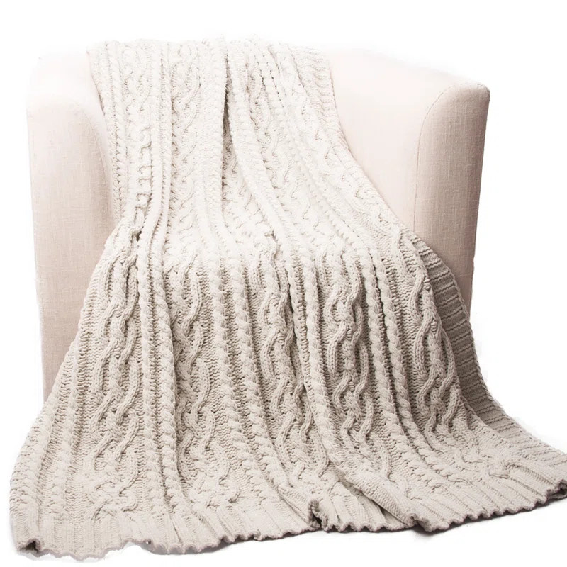 Shibles Knitted Luxury Chenille Throw | Wayfair North America