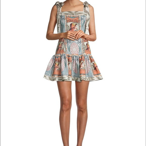 knee length dresses for ladies Agua by Agua Bendita Linen Mini Dress main image 0