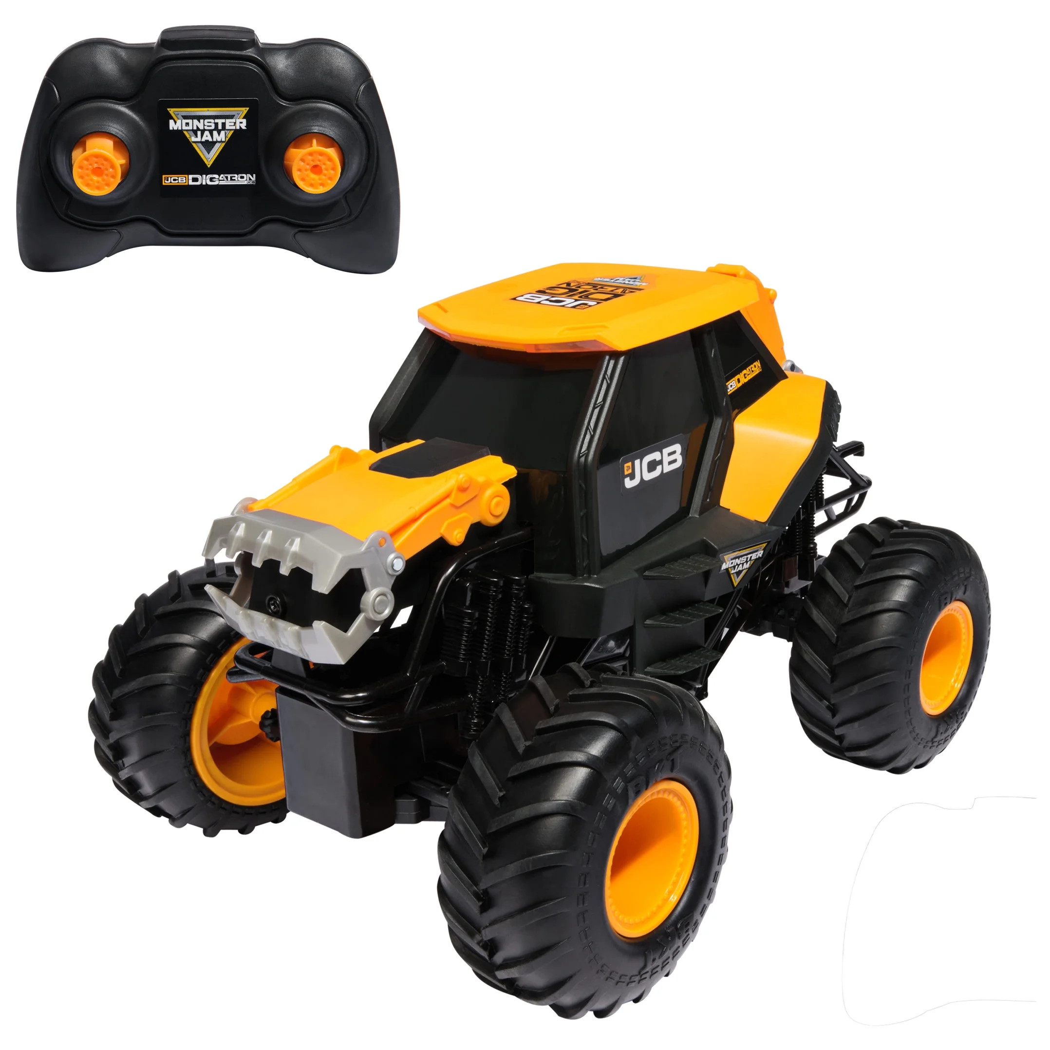 Monster Jam JCB Digatron Remote Control Vehicle with Lights, 1:15 Scale (Walmart Exclusive) | Walmart (US)