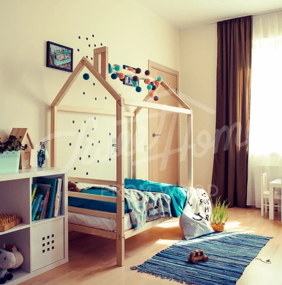 Children bed house, frame bed, children furniture, nursery crib, baby bed, house bed, toddler bed wo | Etsy (US)