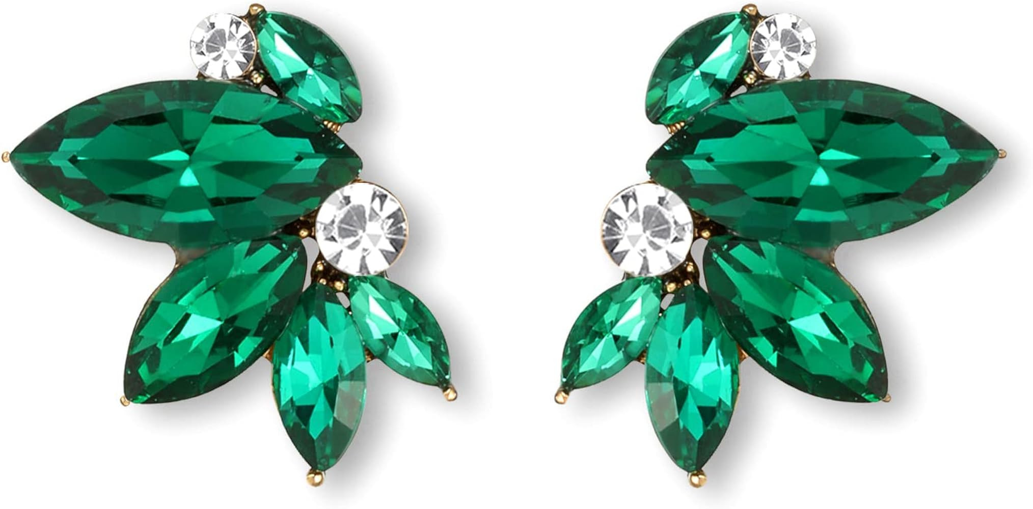 Sparkly Rhinestone Drop Earring Dainty Faux Crystal Earring Studs for Women Wedding Prom Party | Amazon (US)