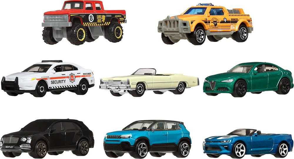 Matchbox Toy Cars or Trucks 8-Pack, Set of 8 Die-Cast 1:64 Scale Vehicles, Themed Multipack, Incl... | Amazon (US)