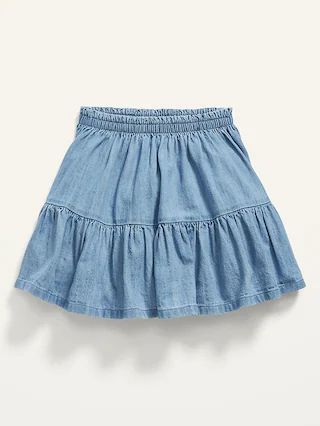 Tiered Jean Skirt for Toddler Girls | Old Navy (US)