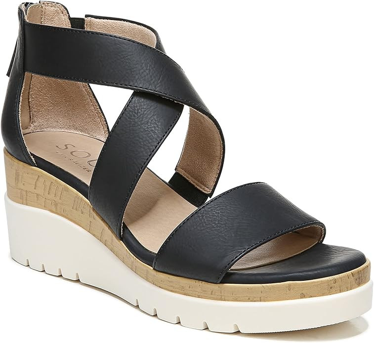 Naturalizer Women Goodtimes Casual Ankle Straps Wedge Sandal | Amazon (US)