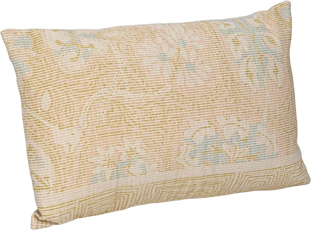 Creative Co-Op Cotton Chenille Lumbar Pillow, Multicolor, Set of 2 | Amazon (US)