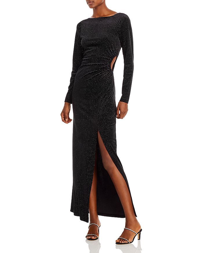 AQUA Velvet Cutout Maxi Dress - 100% Exclusive Back to Results -  Women - Bloomingdale's | Bloomingdale's (US)