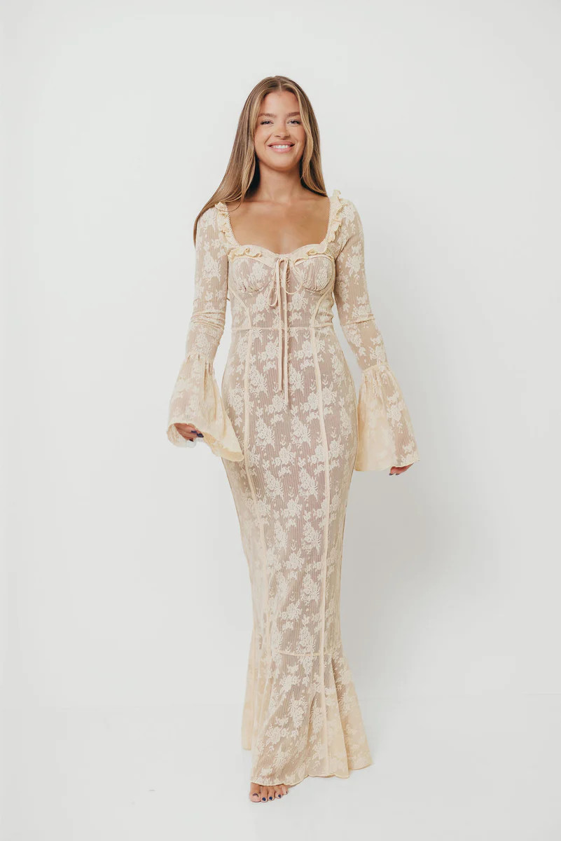 Heirloom Maxi Dress in Cream *10/17 PRE-ORDER* | Worth Collective