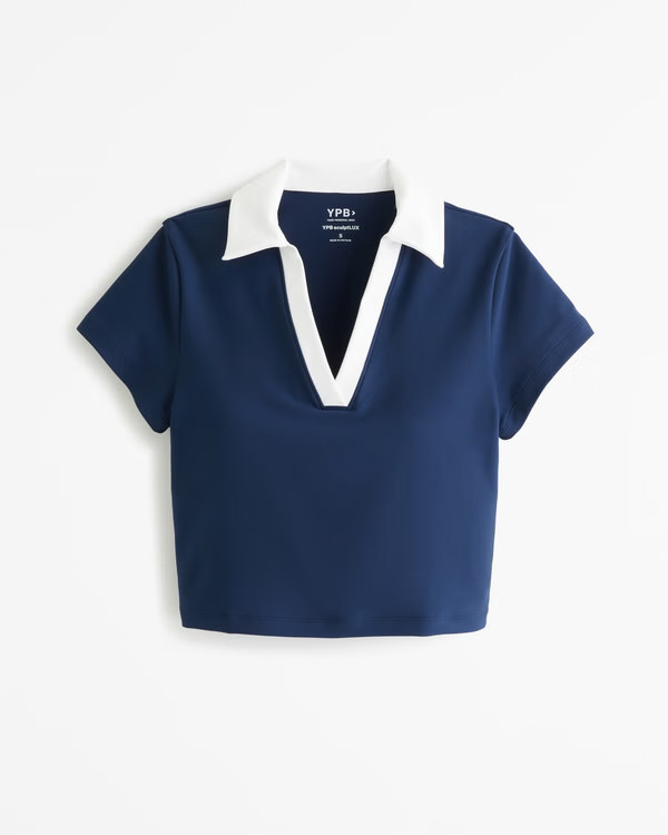YPB sculptLUX Polo Tee | Abercrombie & Fitch (US)