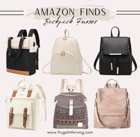 From work to school to play these backpack purses will help you slay all day 🤩 #amazon #fashion #accessorize #backpack #purses #work #travel

#LTKfindsunder50 #LTKstyletip
