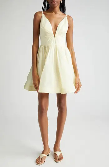 Zimmermann Pleated Linen & Silk Minidress | Nordstrom | Nordstrom
