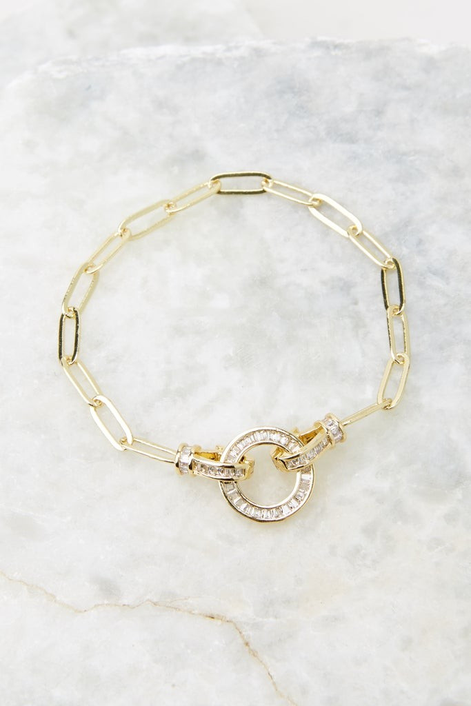 Love All Around Gold Bracelet | Red Dress 