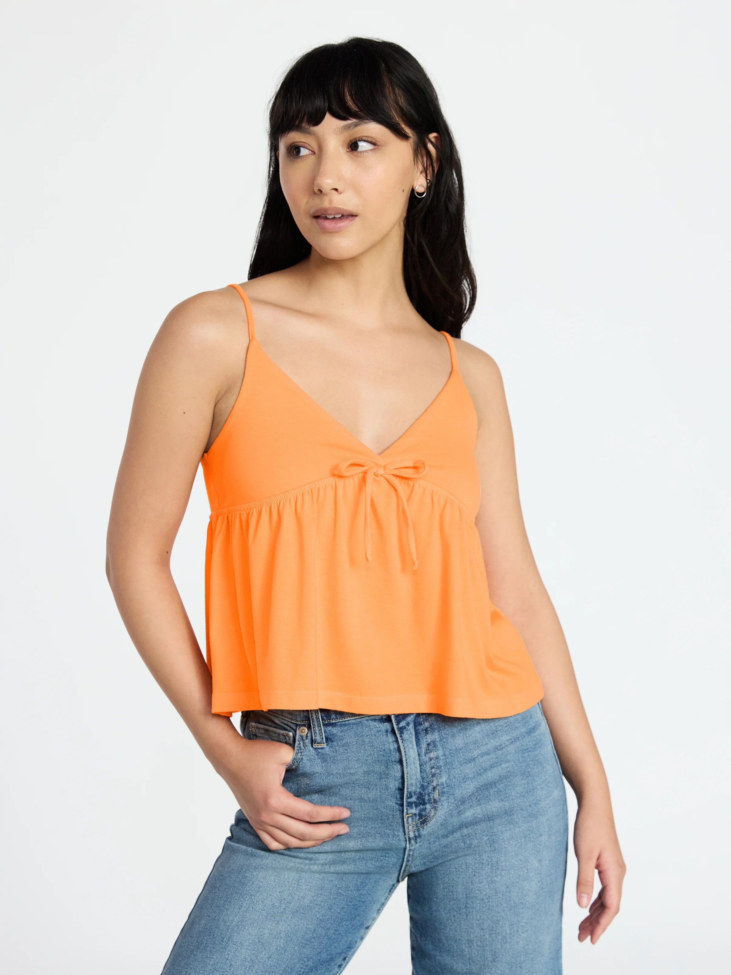 No Boundaries Babydoll Cami Top, Women's XXS-XXL | Walmart (US)