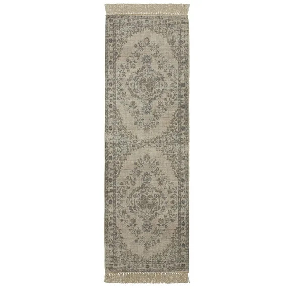 Better Homes & Gardens Persian Fringe Area Rug, Natural, 24"x84" | Walmart (US)