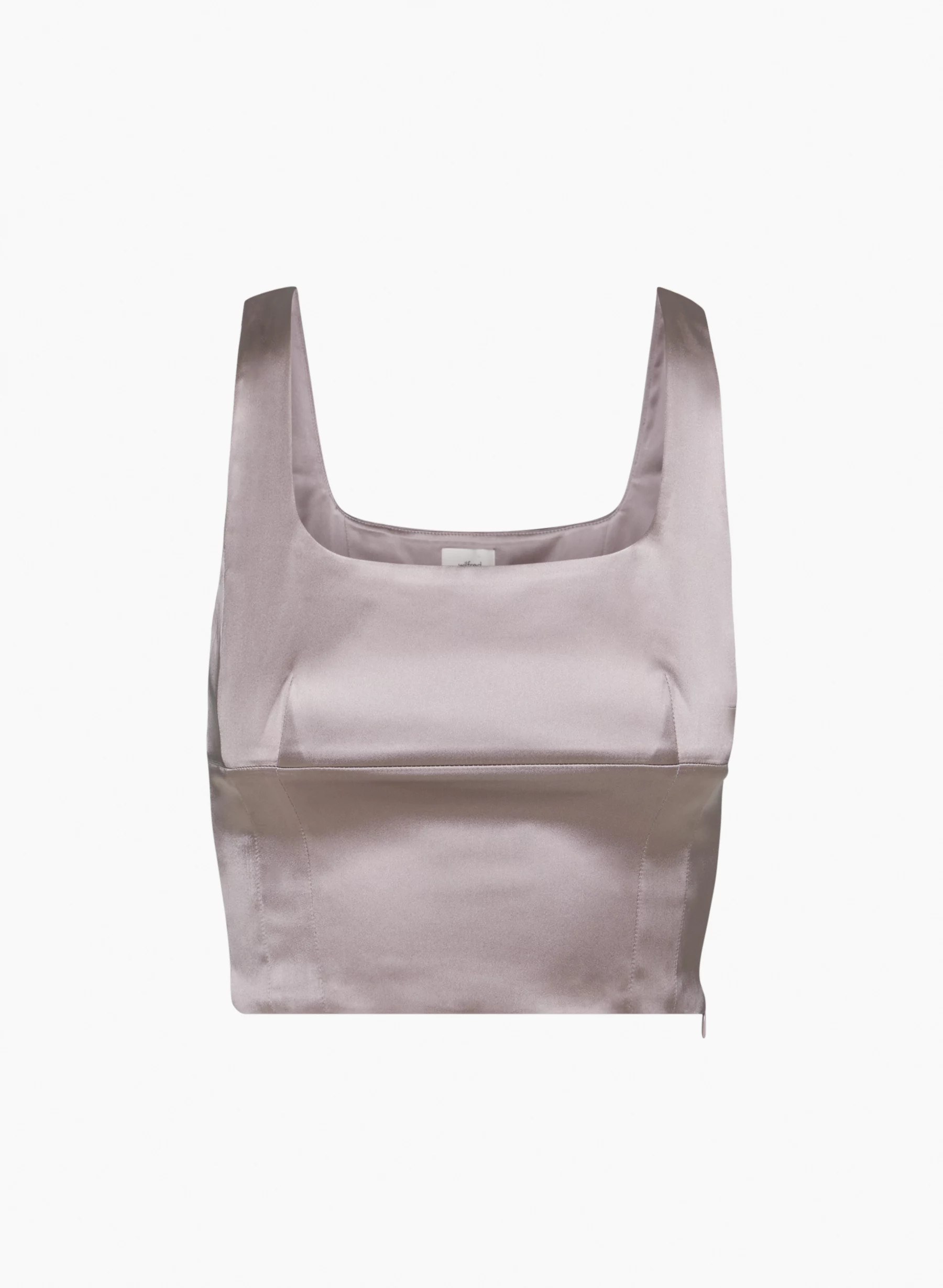 SHINE SATIN BUSTIER | Aritzia