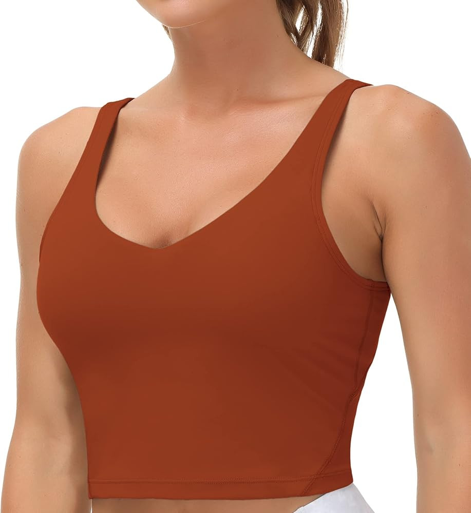 THE GYM PEOPLE Womens' Sports Bra Longline Wirefree Padded with Medium Support | Amazon (US)