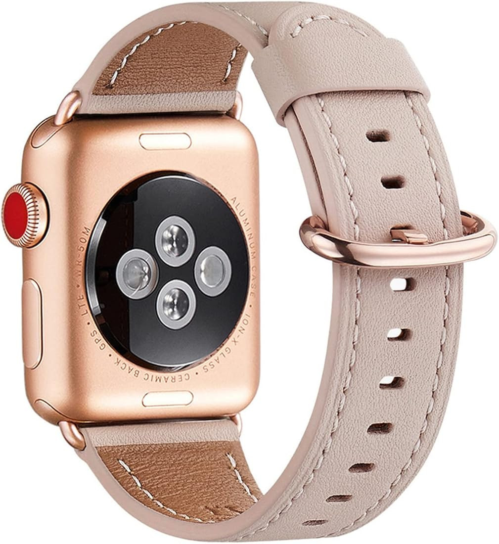 WFEAGL Compatible with Apple Watch Band 41mm 40mm 38mm 45mm 44mm 42mm Women, Top Genuine Leather ... | Amazon (US)