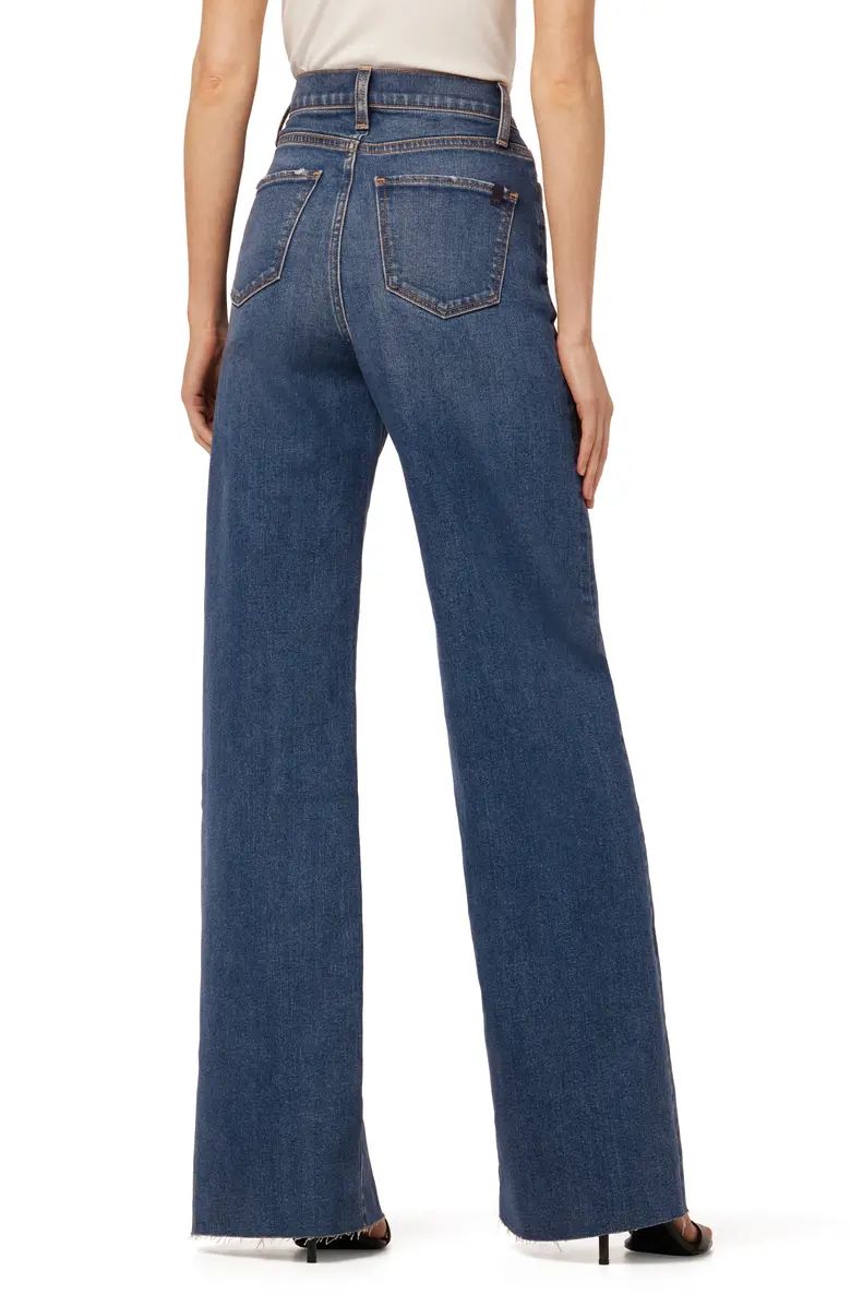 The Mia High Waist Raw Hem Flare Jeans | Nordstrom