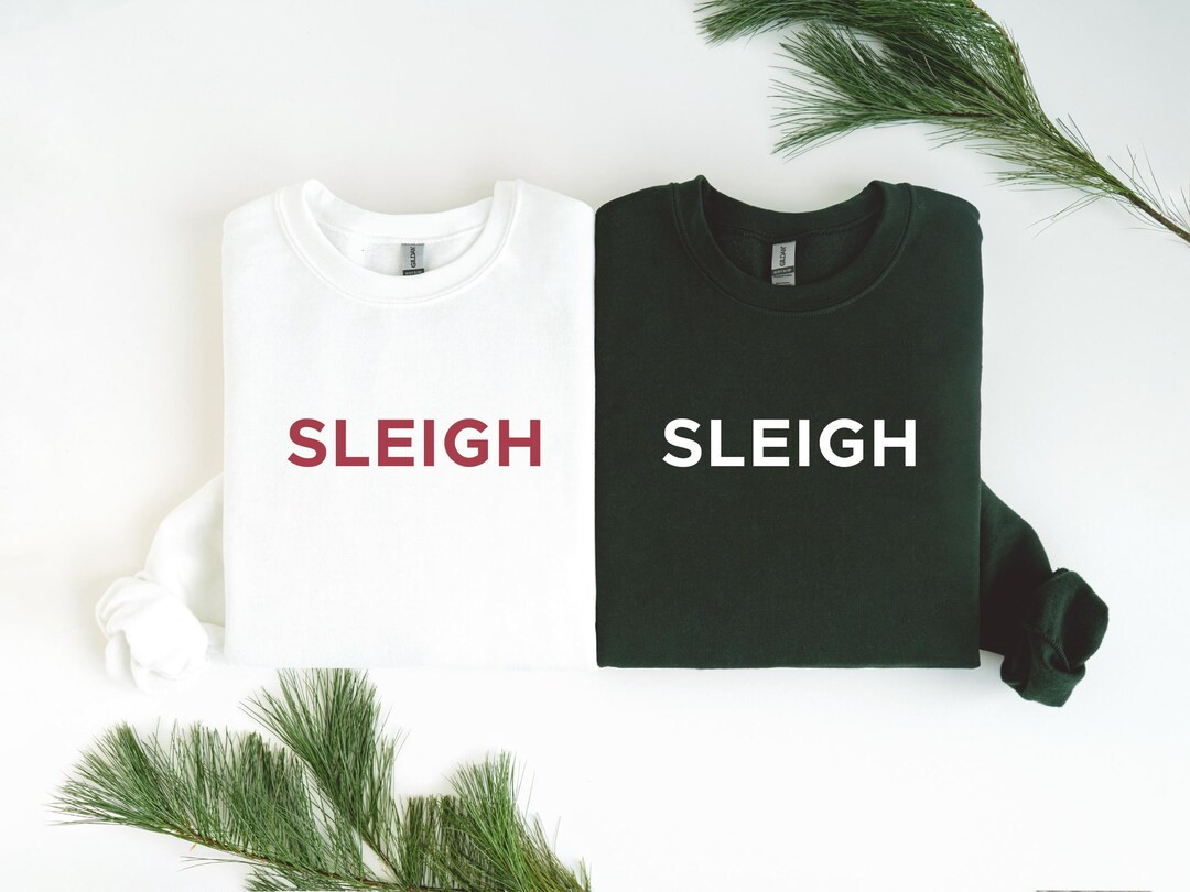 Adult Sleigh Christmas Crewneck Sleigh All Day Cute Christmas Outfit for Fun Christmas Gift Santa... | Etsy (US)