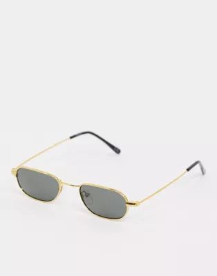 ASOS DESIGN small metal round sunglasses with G15 lens | ASOS (Global)