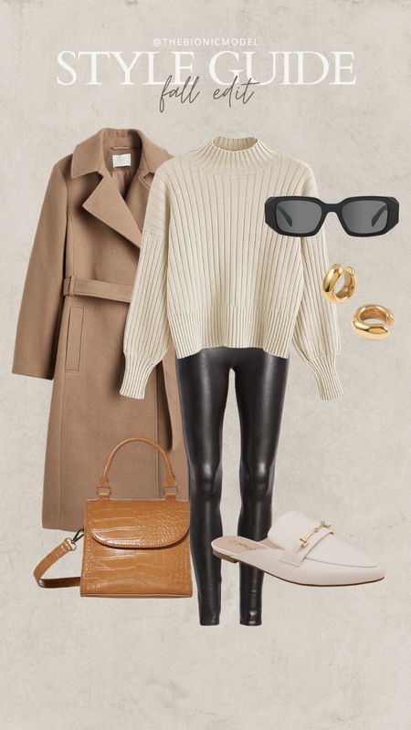 Fall outfit style with faux Leather leggings! Faux leather is super on trend for fall and should be a staple piece in your capsule wardrobe!

Amazon sweater, tie belt coat, H&M, Amazon style, crossbody, top handle purse, sweater weather, trending

#LTKstyletip #LTKSeasonal #LTKunder50