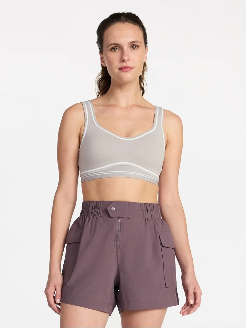 Avia Women's Contour Stitch Sports Bra, Sizes XS-XXXL | Walmart (US)