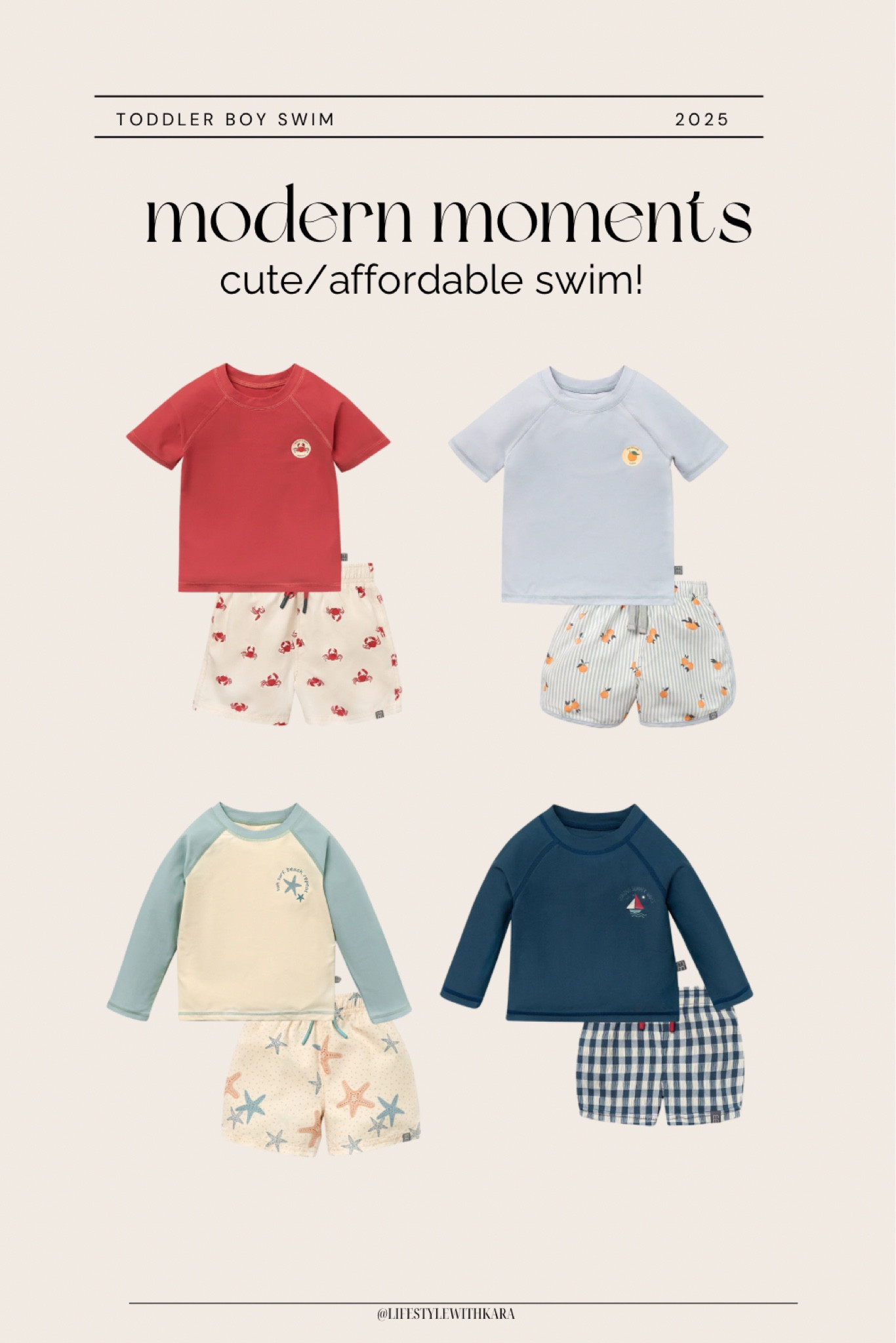 Even the cutest prints on these swim sets for boys! 🐚 🌊 

#LTKFamily #LTKKids #LTKBaby