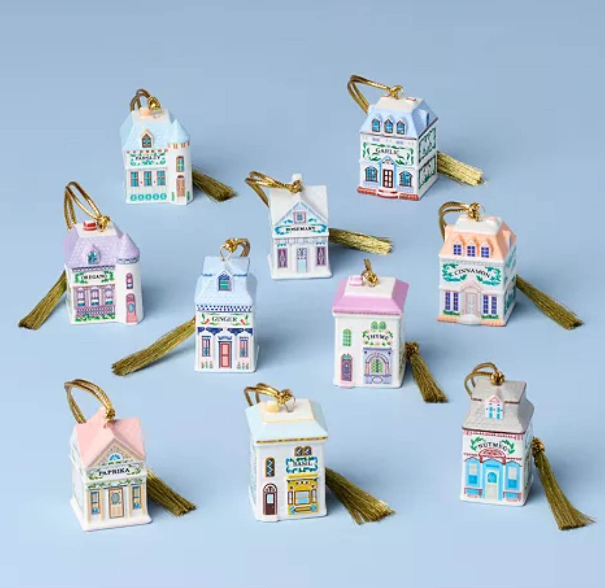 Lenox spice village ornaments  