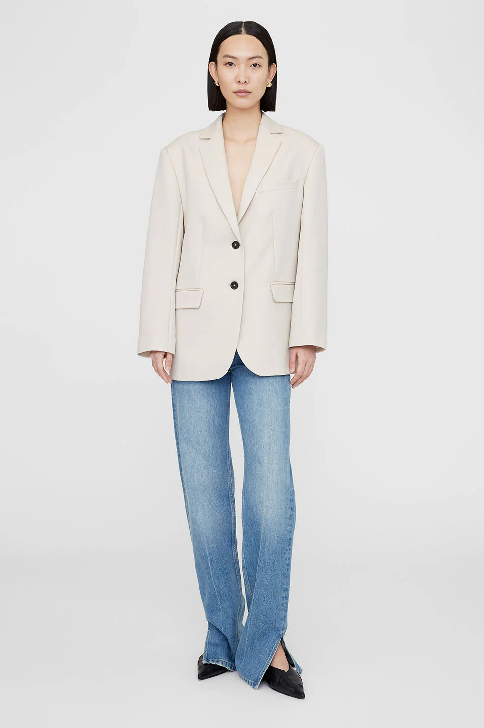 Quinn Blazer - Dove | Anine Bing