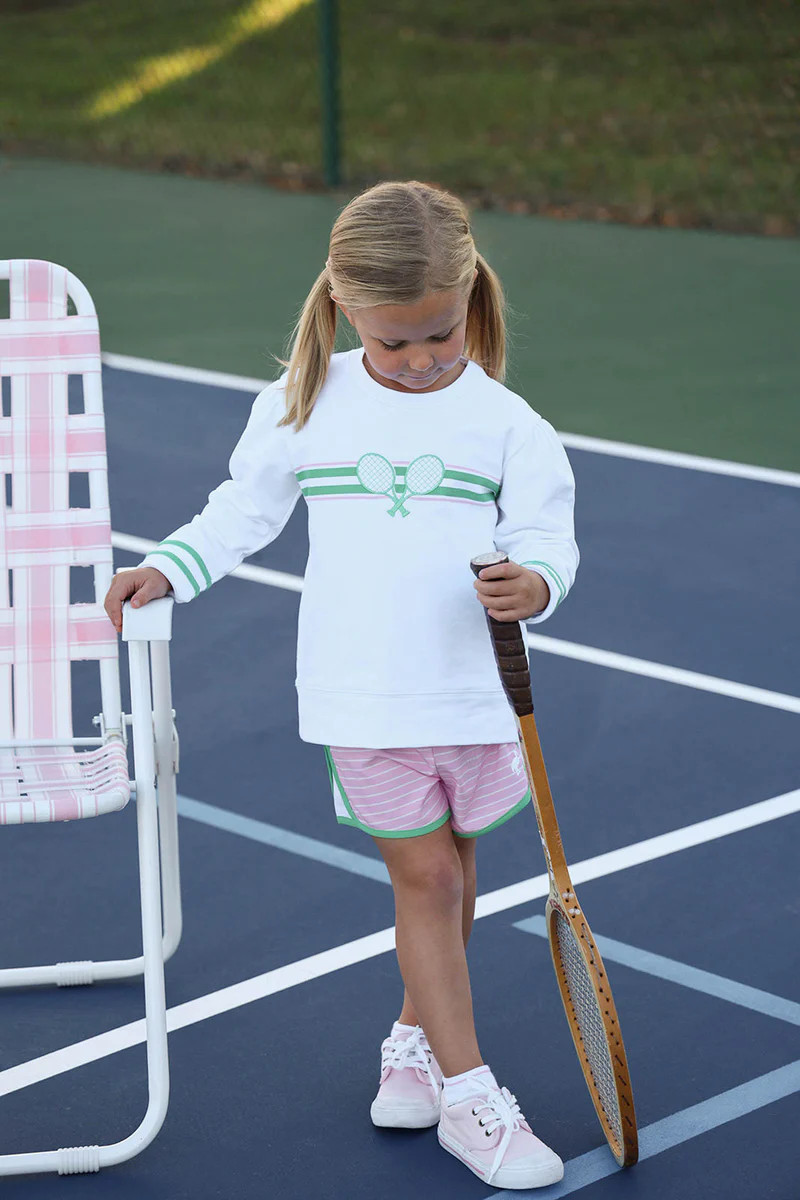 Prepletic™ Shimmy Shake Shorts - Pier Party Pink Stripe | The Beaufort Bonnet Company