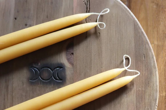 Primitive Hand Dipped Honey Color Taper Candles in Various | Etsy | Etsy (US)