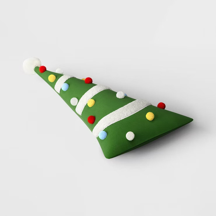Christmas Tree Shaped Throw Pillow Green - Wondershop™ | Target