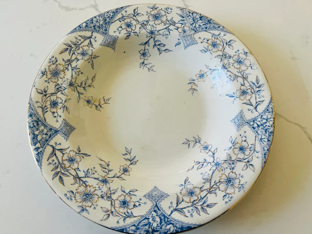 Antique Blue and White Ironstone Bowl by Edge Malkin and Company Chester Pattern Circa 1890 Made ... | Etsy (US)