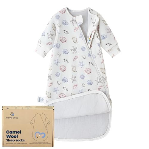 kaiya baby Unisex Sleeping Bag for Babies and Toddlers 2.5 Tog Sleep Sack 0-6Months, Long Sleeve Sleep Sack, Wearable Blanket Baby, One Piece with Sleeves, Gifts for Baby | Amazon (US)