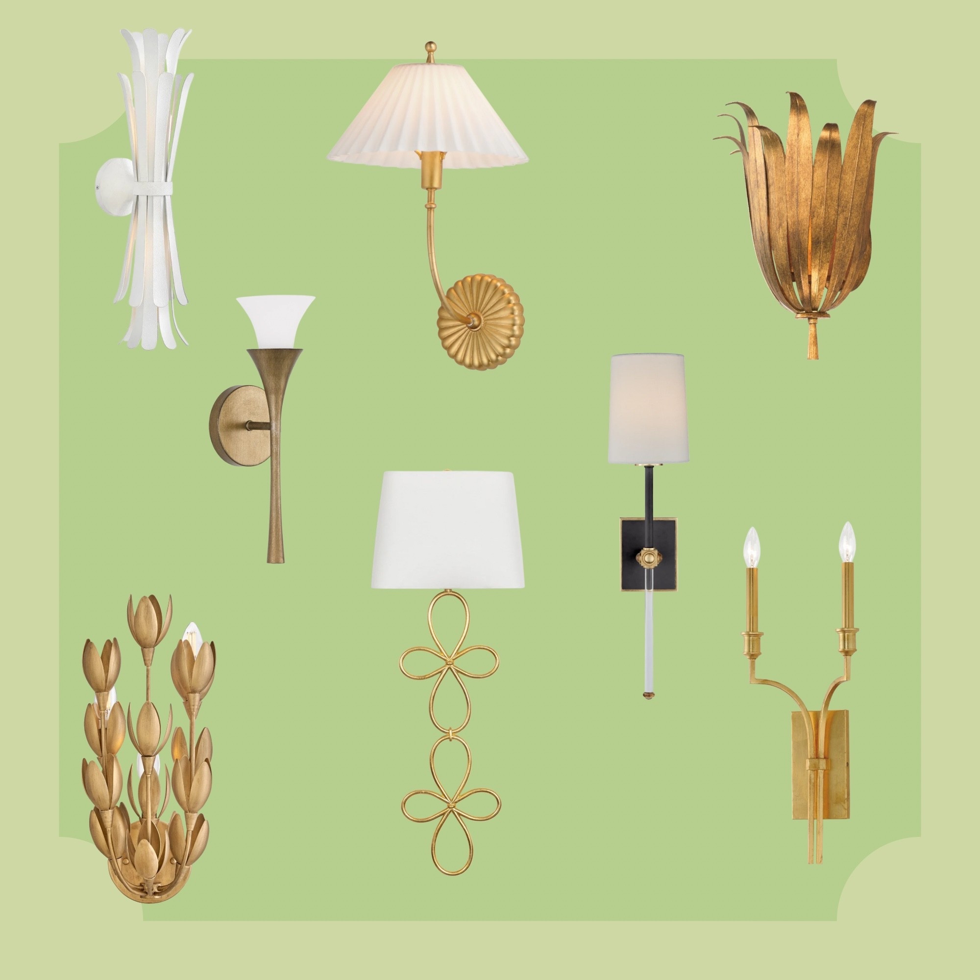 Fun wall sconces! Great for anyone bathroom, living room, entryway or bedroom! 

Sconces, lighting, wall lighting, gold finish, floral lights, home, home decor

#LTKHome