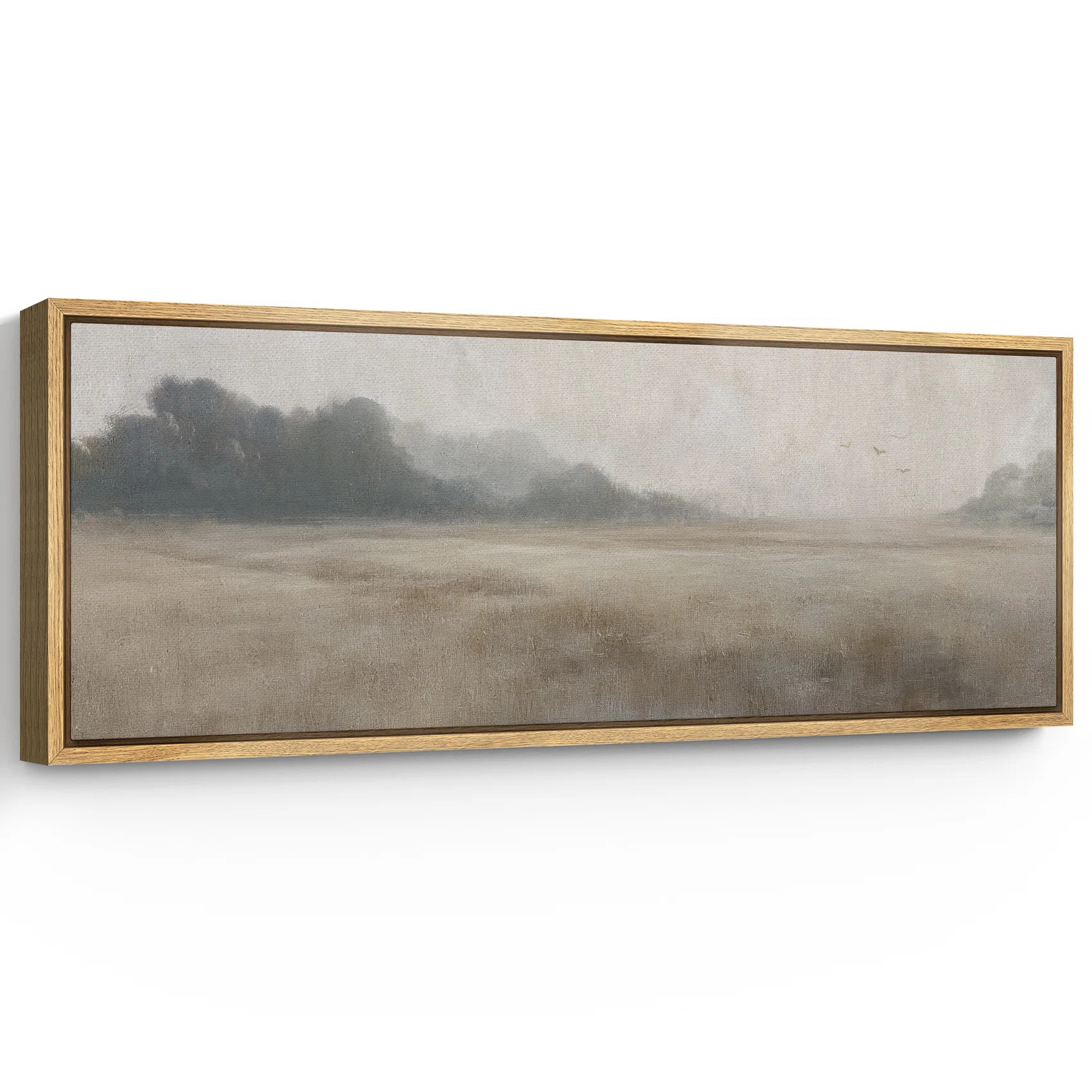 IDEA4WALL Abstract Neutral Artwork, Rustic Countryside Wall Pictures, Giclee Canvas Digital Print... | Wayfair North America