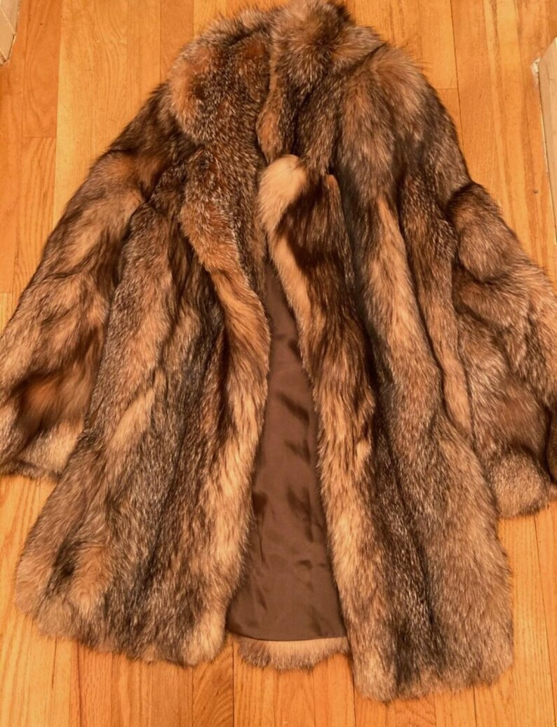 Vintage Fox Fur Jacket by Sign of the Furs, Sz 10 - Etsy | Etsy (US)